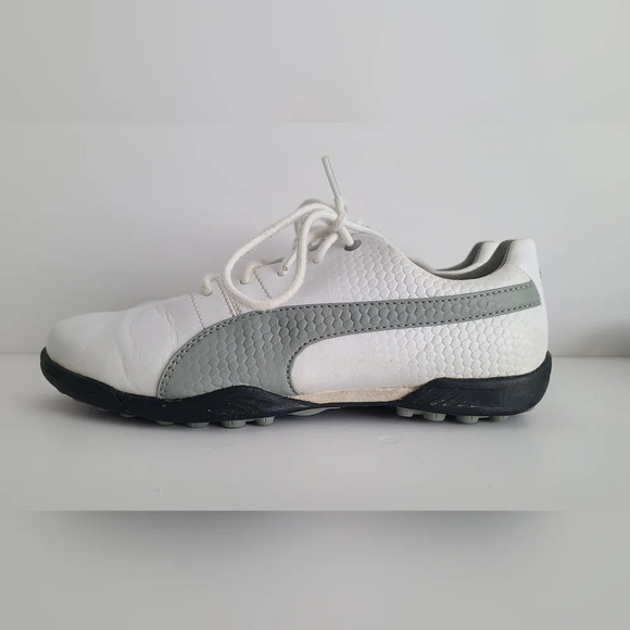 White Grey Puma TitanTour V2 Golf Shoes Size 6C Men’s Or 7C Women's - Picture 4 of 10